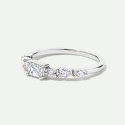 Constance - 9ct White Gold 0.55ct tw. Lab Grown Diamond East-West Emerald Cut Ring - image 3