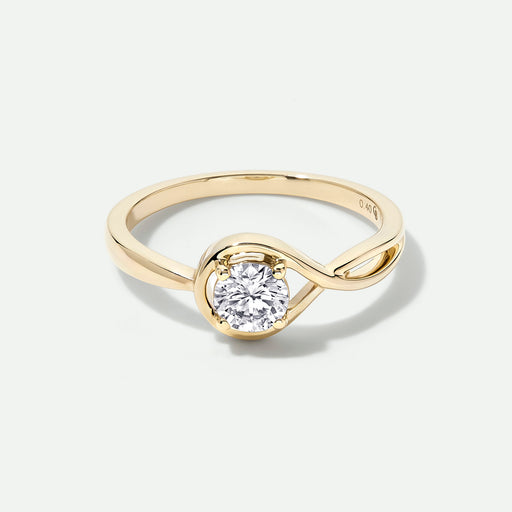 Eloise - 9ct Yellow Gold 0.40ct tw. Lab Grown Diamond Solitaire Engagement Ring - image 1