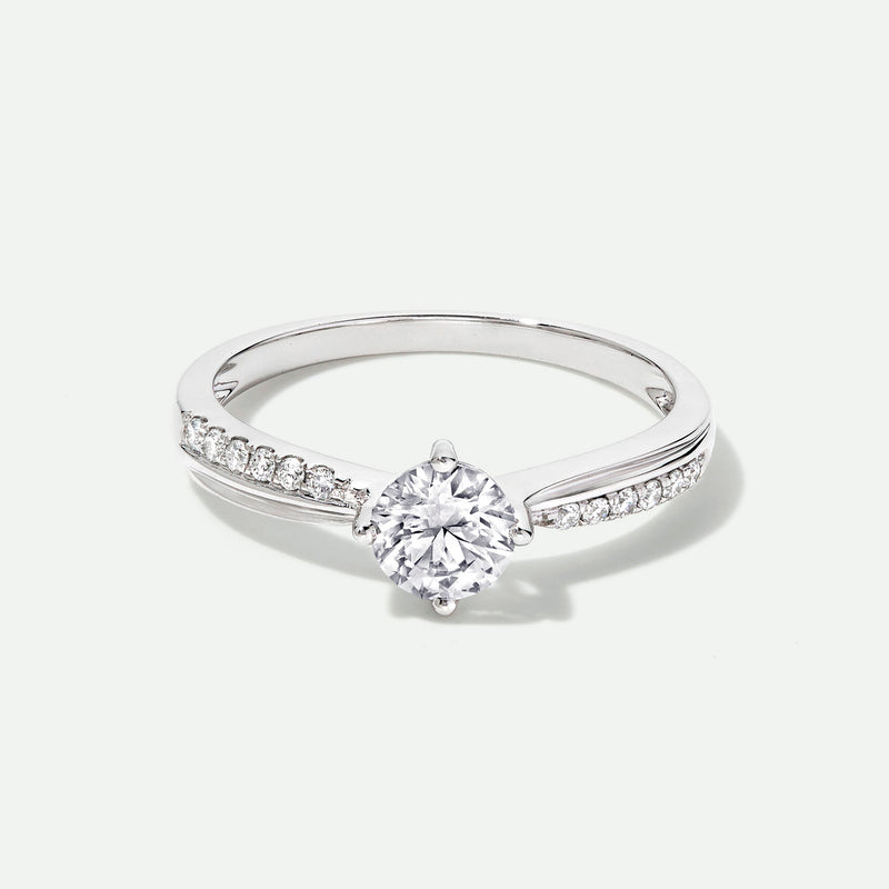 Eden - 9ct White Gold 0.60ct tw. Lab Grown Diamond Engagement Ring - image 1