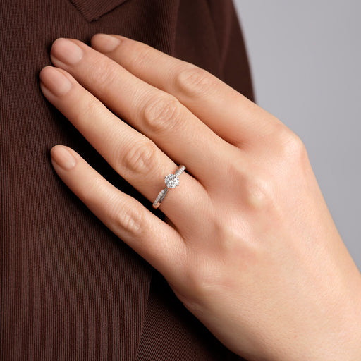 Eden - 9ct White Gold 0.60ct tw. Lab Grown Diamond Engagement Ring - image 2