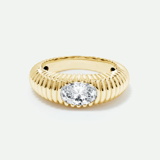 Ria - 9ct Yellow Gold 1ct tw. Lab Grown Diamond East-West Ring - image 1