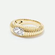 Ria - 9ct Yellow Gold 1ct tw. Lab Grown Diamond East-West Ring - image 3