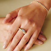 Ria - 9ct Yellow Gold 1ct tw. Lab Grown Diamond East-West Ring - image 5