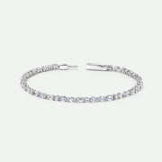 Lydia - 9ct White Gold 4.67ct tw. Lab Grown Diamond Mixed Shape Tennis Bracelet - image 1