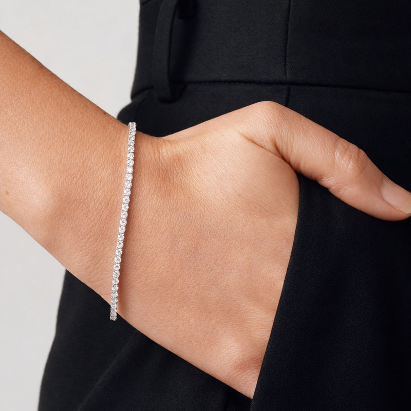 Primrose | 9ct White Gold 3.49ct tw. Lab Grown Diamond Tennis Bracelet