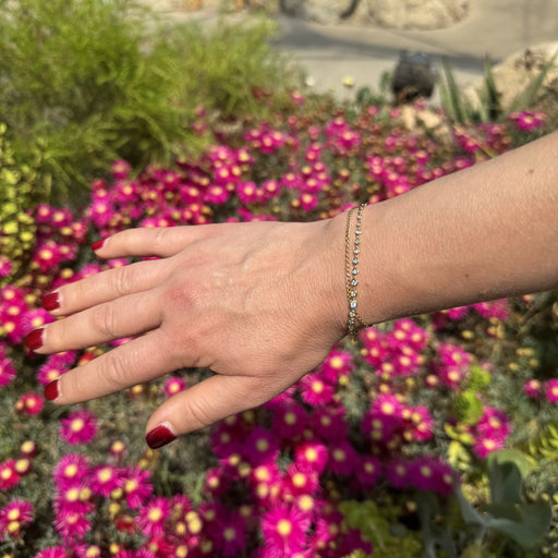 Verity - 9ct Yellow Gold 0.50ct tw. Lab Grown Diamond and Paperclip Link Chain Bracelet - image 2