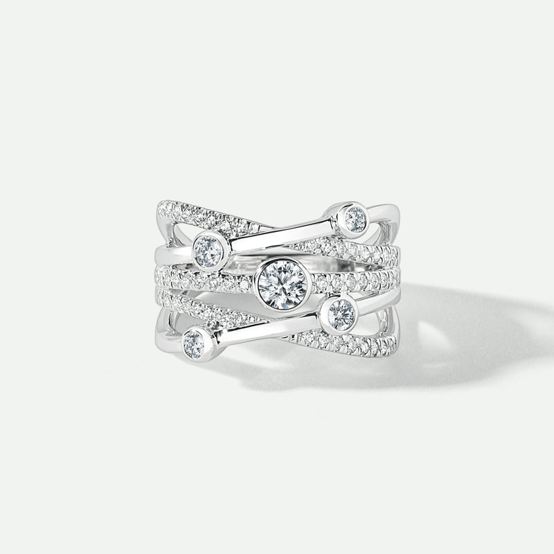Capri | 9ct White Gold 0.75ct tw Lab Grown Diamond Band Ring