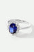 Cate | 9ct White Gold 0.25ct tw Lab Grown Diamond and Created Sapphire Ring-3