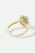 Cate | 9ct Yellow Gold 0.25ct tw Lab Grown Diamond and Created Emerald Ring-4