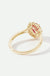 Cate | 9ct Yellow Gold 0.25ct tw Lab Grown Diamond and Created Ruby Ring-4