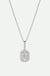 Cielo | 9ct White Gold 0.50ct tw Lab Grown Diamond Halo Necklace 18 Inches-0