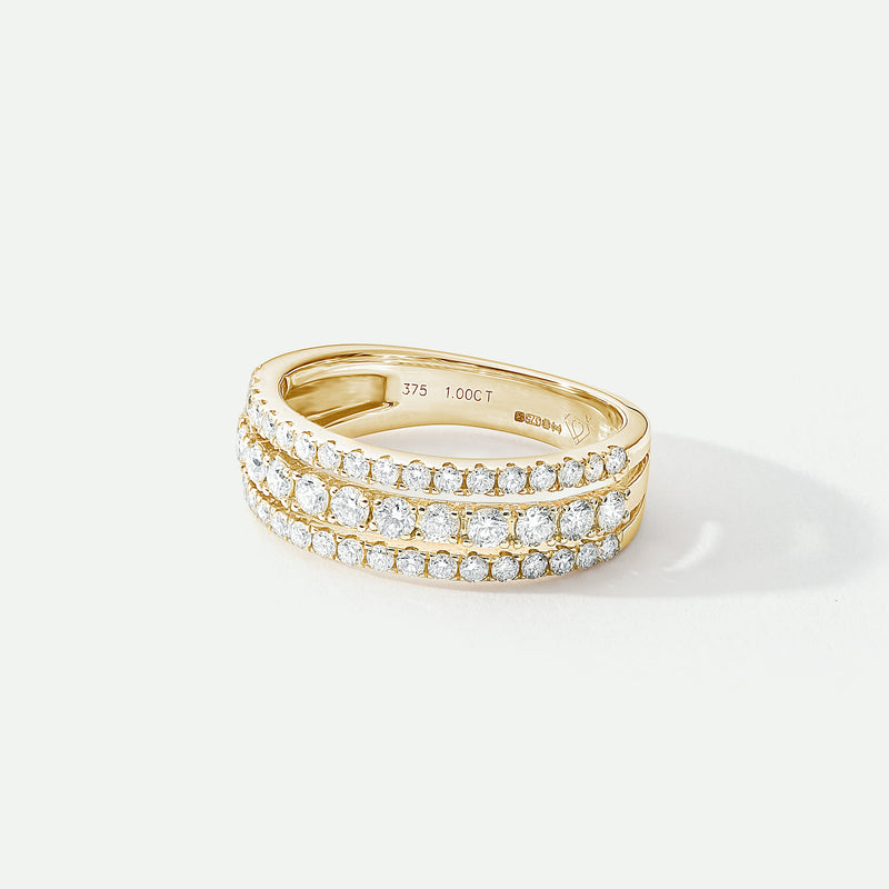 Colette - 9ct Yellow Gold 1ct tw Lab Grown Diamond Ring - image 3