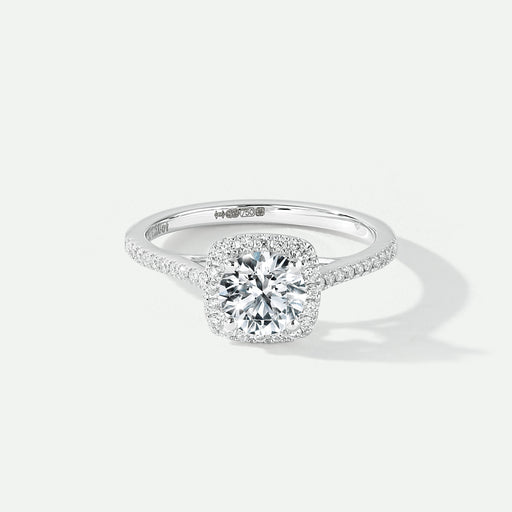 Cynthia | 18ct White Gold 1.20ct tw Lab Grown Diamond Halo Ring-0