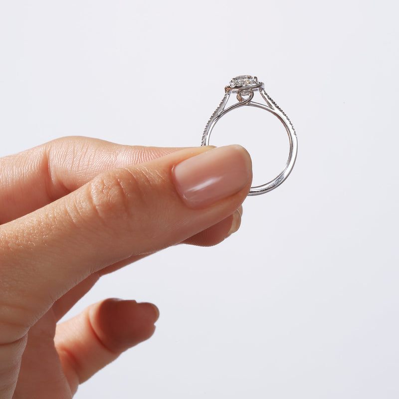 Cynthia | 18ct White Gold 1.20ct tw Lab Grown Diamond Halo Ring