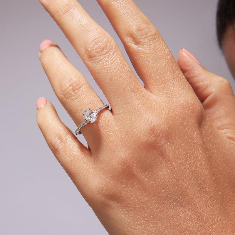 Elena | 9ct White Gold 0.75ct tw Lab Grown Diamond Ring