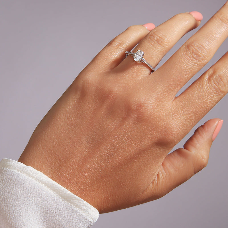 Elena | 9ct White Gold 0.75ct tw Lab Grown Diamond Ring