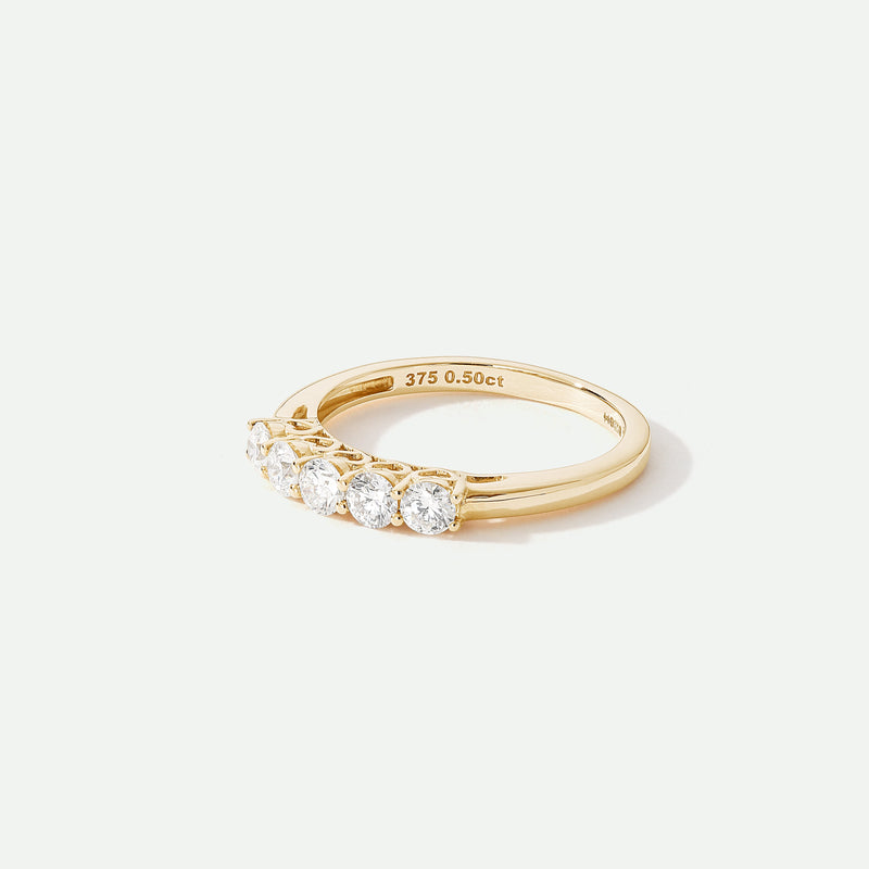 Elsie | 9ct Yellow Gold 0.50ct tw Lab Grown Diamond Ring