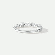 Florence - 18ct White Gold 0.25ct tw Lab Grown Diamond Milgrain Vintage Band Ring - image 3