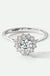 Lillian | 9ct White Gold 0.75ct tw Lab Grown Diamond Cluster Engagement Ring-0