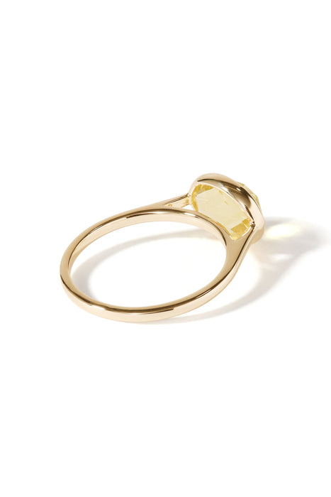 9ct Yellow Gold Lemon Quartz Ring