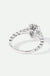 Lyra | 18ct White Gold 0.12ct tw Lab Grown Diamond and Created Sapphire Vintage Ring-3