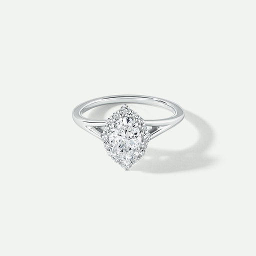 Mischa | 9ct White Gold 1ct tw Lab Grown Diamond Engagement Ring-0