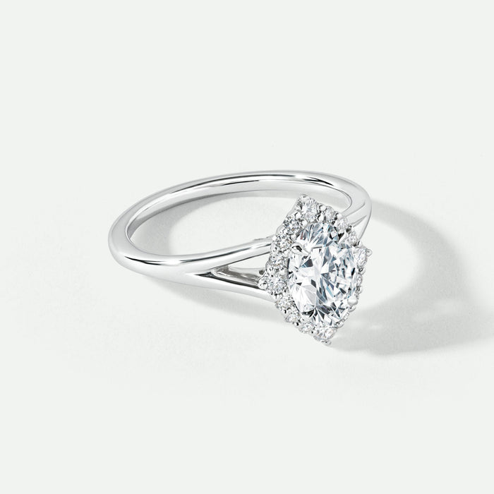 Mischa | 9ct White Gold 1ct tw Lab Grown Diamond Engagement Ring-2