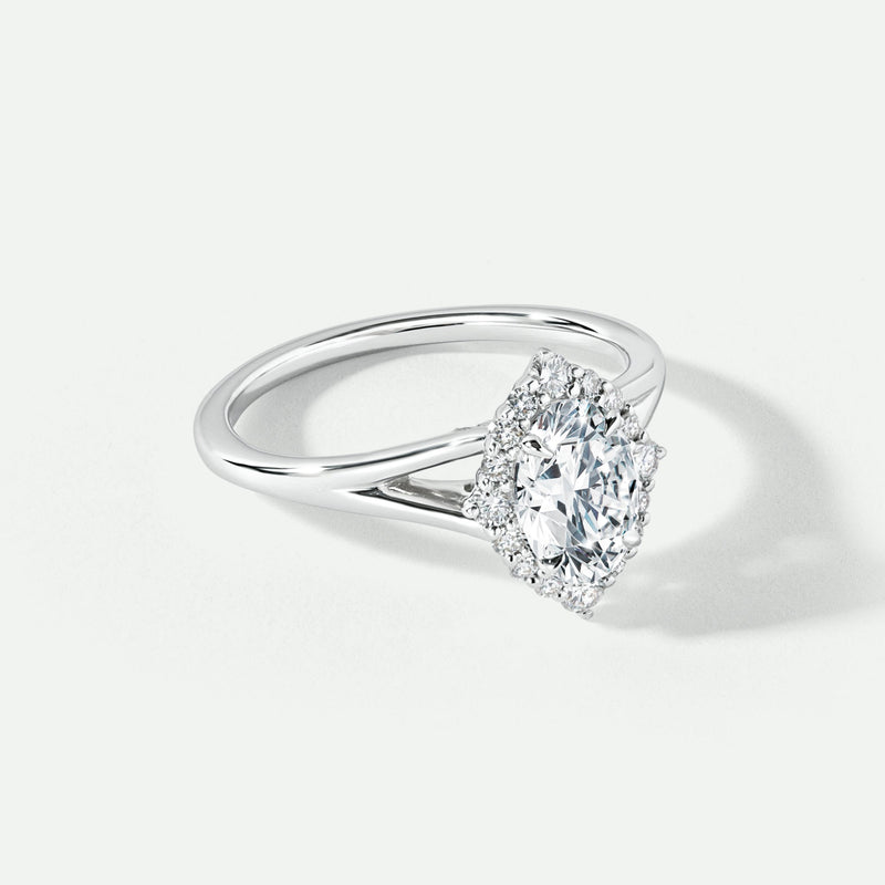 Mischa | 9ct White Gold 1ct tw Lab Grown Diamond Engagement Ring