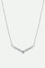 Nadia | 9ct White Gold 0.13ct tw Lab Grown Diamond Chevrone Necklace-0