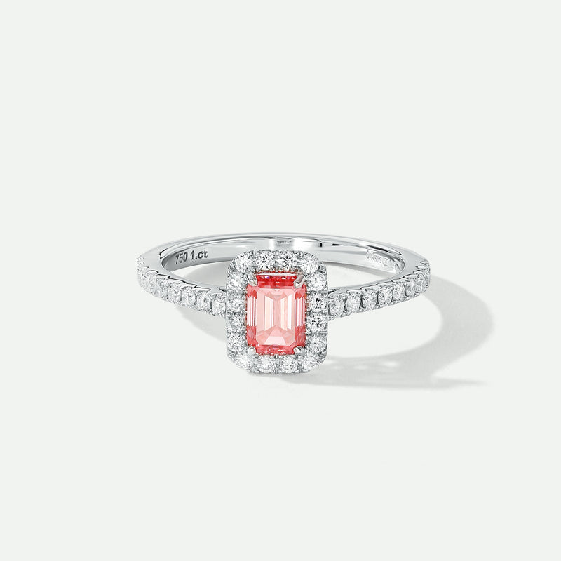 Norma | 18ct White Gold 1ct tw Lab Grown Pink Diamond Ring