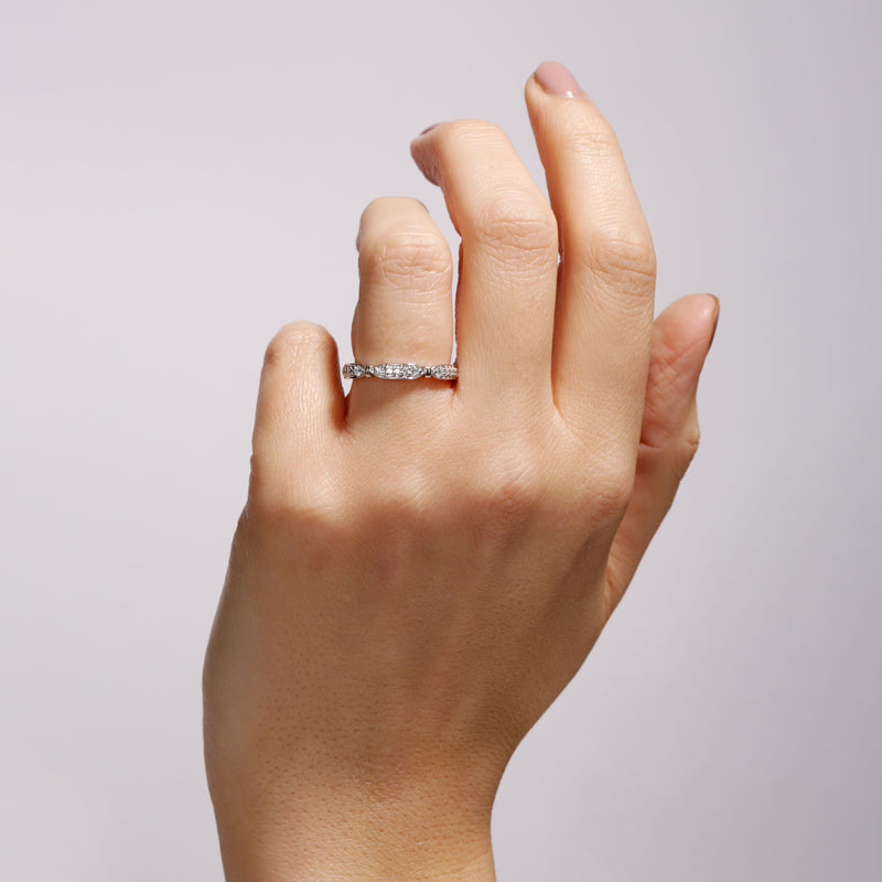 Nova | 9ct White Gold 0.20ct tw Lab Grown Diamond Eternity Band Ring