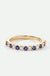 Odette | 9ct Yellow Gold 0.25ct tw Lab Grown Diamond and Created Sapphire Eternity Ring-0