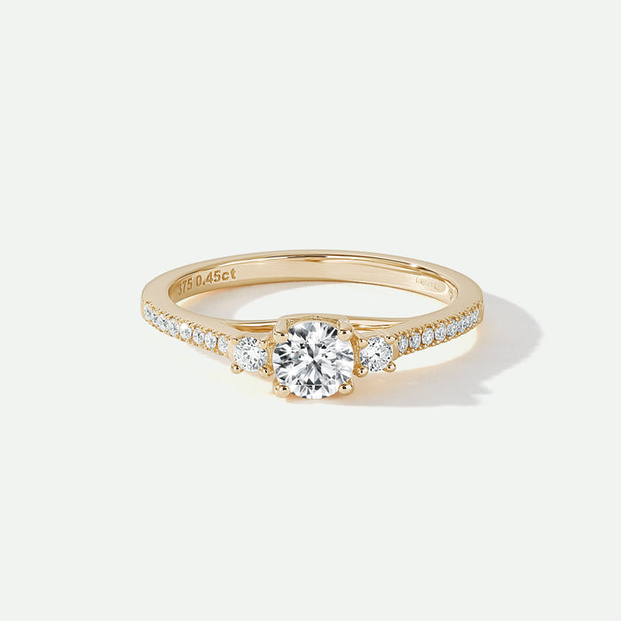 Olivia | 9ct Yellow Gold 0.45ct tw Lab Grown Diamond Ring-0