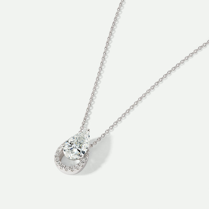 Riva Necklace | 9ct White Gold 1.05ct tw Lab Grown Diamond Necklace-2