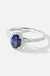 Rosalind | 9ct White Gold 0.20ct tw Lab Grown Diamond and Created Sapphire Ring-2