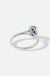 Rosalind | 9ct White Gold 0.20ct tw Lab Grown Diamond and Created Sapphire Ring-4