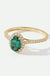 Rosalind | 9ct Yellow Gold 0.20ct tw Lab Grown Diamond and Created Emerald Ring-2