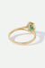 Rosalind | 9ct Yellow Gold 0.20ct tw Lab Grown Diamond and Created Emerald Ring-3