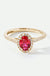 Rosalind | 9ct Yellow Gold 0.20ct tw Lab Grown Diamond and Created Ruby Ring-0