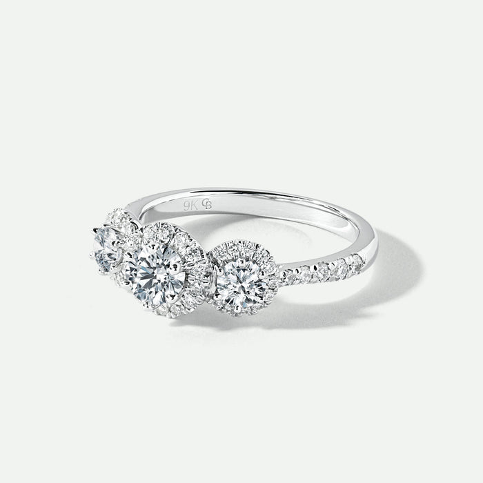 Serena | 9ct White Gold 1ct tw Lab Grown Diamond Engagement Ring-2