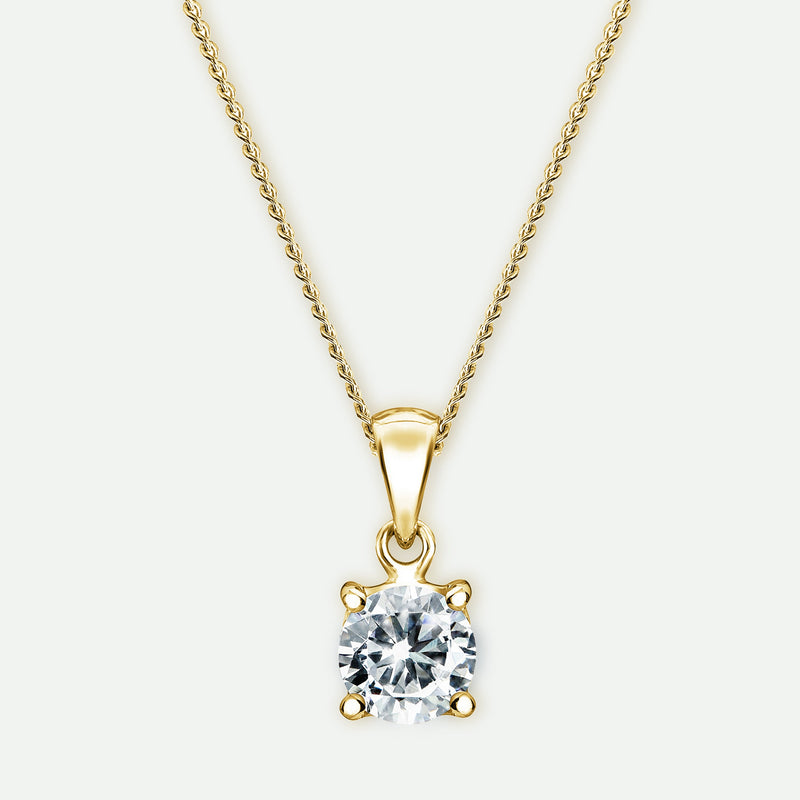 Sylvia - 9ct Yellow Gold 0.50ct tw Lab Grown Diamond Necklace - image 1