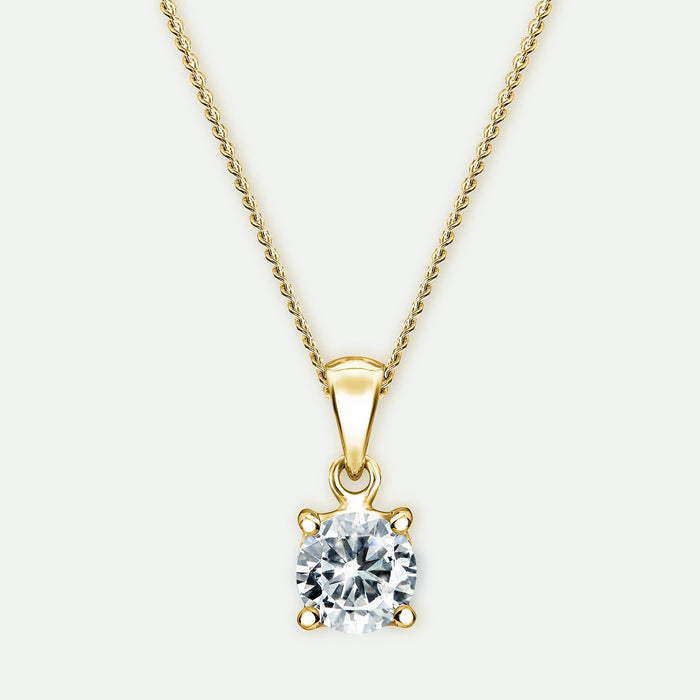 Sylvia | 9ct Yellow Gold 0.50ct tw Lab Grown Diamond Necklace-0