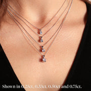 Sylvia - 9ct Yellow Gold 0.50ct tw Lab Grown Diamond Necklace - image 3