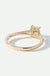 Vivian | 9ct Yellow Gold 0.68ct tw Princess Cut Lab Grown Diamond Engagement Ring-3