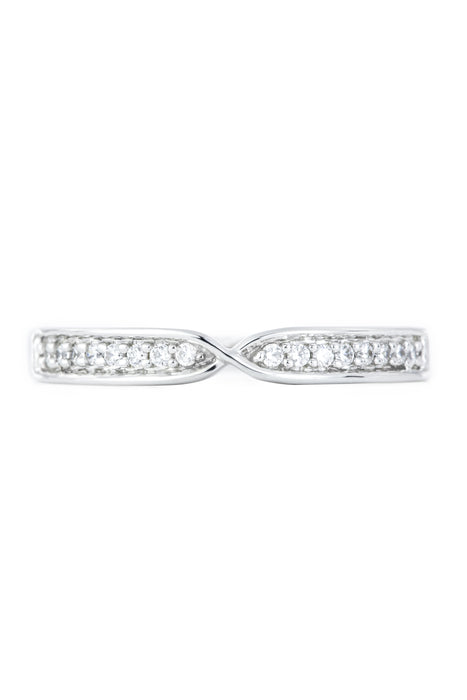 9ct White Gold 0.10ct Diamond Eternity Ring