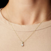Sylvia - 9ct Yellow Gold 0.50ct tw Lab Grown Diamond Necklace - image 2