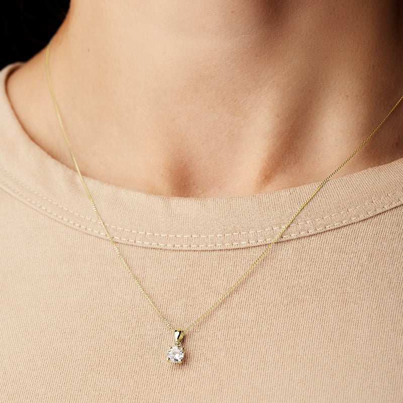 Sylvia - 9ct Yellow Gold 0.50ct tw Lab Grown Diamond Necklace - image 2