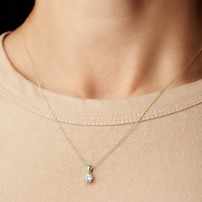 Sylvia | 9ct Yellow Gold 0.50ct tw Lab Grown Diamond Necklace-1